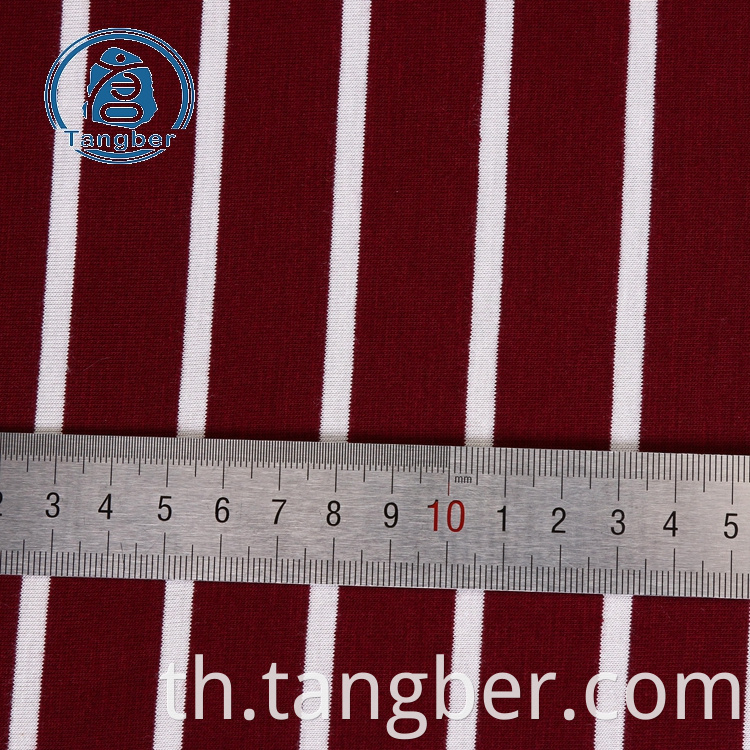 striped jersey knit fabric